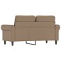 vidaXL Sofá de 2 plazas de cuero sintético color capuchino 120 cm vidaXL Sofá de 2 plazas de cuero sintético color capuchino 120 cm
