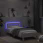 vidaXL Estructura de cama con cabecero y luces LED blanco 100x200 cm vidaXL Estructura de cama con cabecero y luces LED blanco 100x200 cm