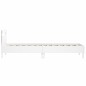 vidaXL Estructura de cama con cabecero y luces LED blanco 100x200 cm vidaXL Estructura de cama con cabecero y luces LED blanco 100x200 cm