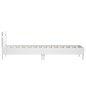 vidaXL Estructura de cama con cabecero y luces LED blanco 90x200 cm vidaXL Estructura de cama con cabecero y luces LED blanco 90x200 cm