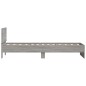 vidaXL Estructura de cama cabecero luces LED gris Sonoma 90x200 cm