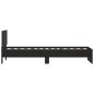 vidaXL Estructura de cama con cabecero y luces LED negro 90x200 cm vidaXL Estructura de cama con cabecero y luces LED negro 90x200 cm