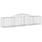 vidaXL Cestas de gaviones 12 uds forma de arco hierro 300x50x60/80 cm vidaXL Cestas de gaviones 12 uds forma de arco hierro 300x50x60/80 cm