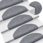 vidaXL Alfombrillas de escalera autoadhesivas 10 uds gris 65x21x4 cm vidaXL Alfombrillas de escalera autoadhesivas 10 uds gris 65x21x4 cm