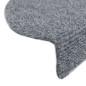 vidaXL Alfombrillas de escalera autoadhesivas 10 uds gris 65x21x4 cm vidaXL Alfombrillas de escalera autoadhesivas 10 uds gris 65x21x4 cm