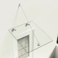 vidaXL Marquesina de puerta vidrio VSG y acero inoxidable 90x75 cm vidaXL Marquesina de puerta vidrio VSG y acero inoxidable 90x75 cm