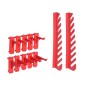 vidaXL Kit de cajas de almacenaje 141 pzas paneles de pared rojo/negro vidaXL Kit de cajas de almacenaje 141 pzas paneles de pared rojo/negro