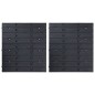 vidaXL Kit de cajas de almacenaje 32 pzas paneles de pared rojo/negro vidaXL Kit de cajas de almacenaje 32 pzas paneles de pared rojo/negro
