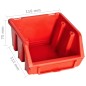 vidaXL Kit de cajas de almacenaje 32 pzas paneles de pared rojo/negro vidaXL Kit de cajas de almacenaje 32 pzas paneles de pared rojo/negro