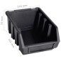 vidaXL Kit de cajas de almacenaje 32 pzas paneles de pared rojo/negro vidaXL Kit de cajas de almacenaje 32 pzas paneles de pared rojo/negro