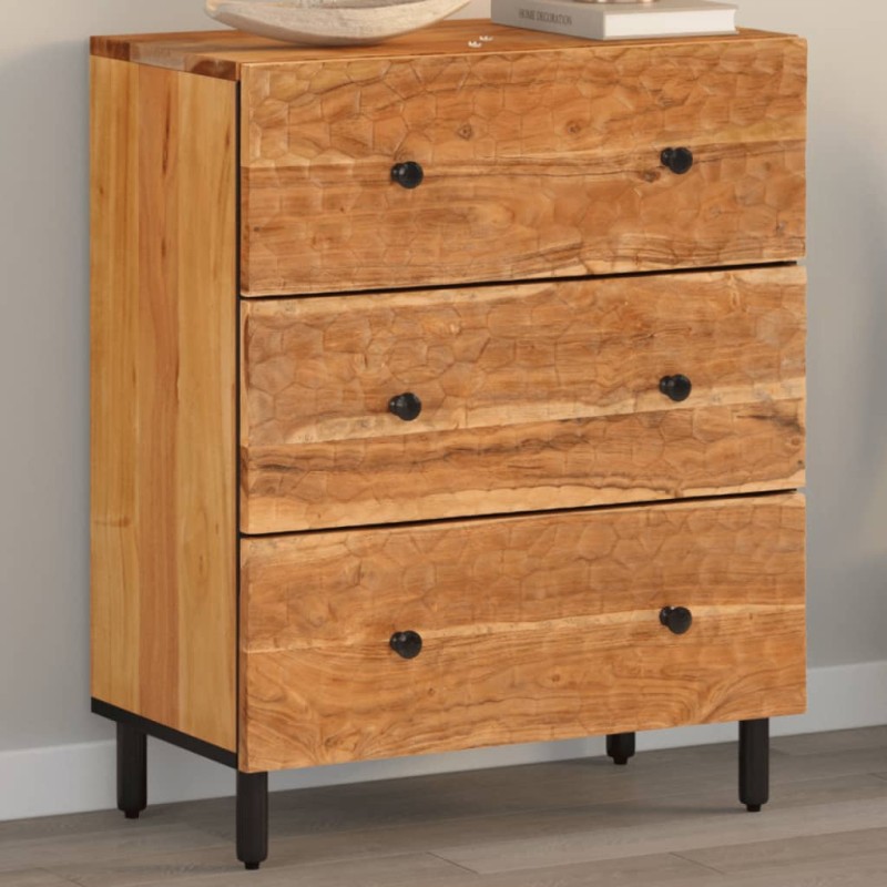 vidaXL Armario auxiliar madera maciza de acacia 60x33x75 cm vidaXL Armario auxiliar madera maciza de acacia 60x33x75 cm