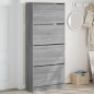 vidaXL Mueble zapatero 4 cajones abatibles gris Sonoma 80x34x187,5 cm vidaXL Mueble zapatero 4 cajones abatibles gris Sonoma 80x34x187,5 cm