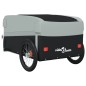 vidaXL Remolque para bicicleta hierro negro y gris 45 kg vidaXL Remolque para bicicleta hierro negro y gris 45 kg