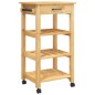 vidaXL Carrito de cocina MONZA madera maciza de pino 48x40x90 cm vidaXL Carrito de cocina MONZA madera maciza de pino 48x40x90 cm