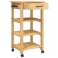 vidaXL Carrito de cocina MONZA madera maciza de pino 48x40x90 cm vidaXL Carrito de cocina MONZA madera maciza de pino 48x40x90 cm