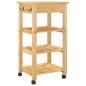 vidaXL Carrito de cocina MONZA madera maciza de pino 48x40x90 cm vidaXL Carrito de cocina MONZA madera maciza de pino 48x40x90 cm