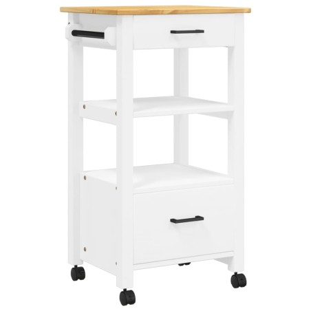 vidaXL Carrito de cocina MONZA madera maciza de pino 48x40x90 cm