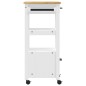 vidaXL Carrito de cocina MONZA madera maciza de pino 48x40x90 cm