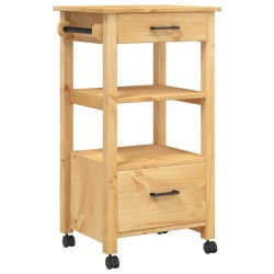 vidaXL Carrito de cocina MONZA madera maciza de pino 48x40x90 cm