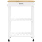 vidaXL Carrito de cocina MONZA madera maciza de pino 60x40x90 cm vidaXL Carrito de cocina MONZA madera maciza de pino 60x40x90 cm