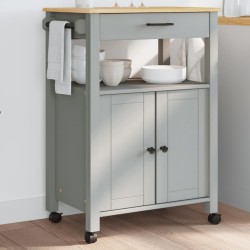 vidaXL Carrito de cocina MONZA madera maciza de pino 60x40x90 cm