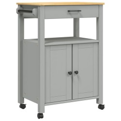 vidaXL Carrito de cocina MONZA madera maciza de pino 60x40x90 cm