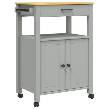 vidaXL Carrito de cocina MONZA madera maciza de pino 60x40x90 cm