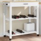 vidaXL Carrito de cocina MONZA madera maciza de pino 84x40x90 cm