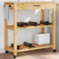 vidaXL Carrito de cocina MONZA madera maciza de pino 84x40x90 cm vidaXL Carrito de cocina MONZA madera maciza de pino 84x40x90 cm