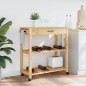 vidaXL Carrito de cocina MONZA madera maciza de pino 84x40x90 cm vidaXL Carrito de cocina MONZA madera maciza de pino 84x40x90 cm
