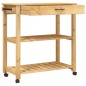 vidaXL Carrito de cocina MONZA madera maciza de pino 84x40x90 cm vidaXL Carrito de cocina MONZA madera maciza de pino 84x40x90 cm