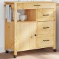vidaXL Carrito de cocina MONZA madera maciza de pino 84x40x90 cm vidaXL Carrito de cocina MONZA madera maciza de pino 84x40x90 cm