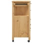 vidaXL Carrito de cocina MONZA madera maciza de pino 84x40x90 cm vidaXL Carrito de cocina MONZA madera maciza de pino 84x40x90 cm