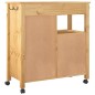 vidaXL Carrito de cocina MONZA madera maciza de pino 84x40x90 cm vidaXL Carrito de cocina MONZA madera maciza de pino 84x40x90 cm