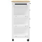vidaXL Carrito de cocina MONZA madera maciza de pino 84x40x90 cm vidaXL Carrito de cocina MONZA madera maciza de pino 84x40x90 cm