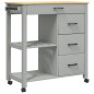 vidaXL Carrito de cocina MONZA madera maciza de pino 84x40x90 cm vidaXL Carrito de cocina MONZA madera maciza de pino 84x40x90 cm