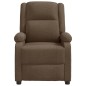 vidaXL Sillón de masaje eléctrico tela marrón vidaXL Sillón de masaje eléctrico tela marrón