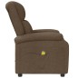 vidaXL Sillón de masaje eléctrico tela marrón vidaXL Sillón de masaje eléctrico tela marrón