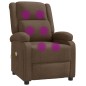 vidaXL Sillón de masaje eléctrico tela marrón vidaXL Sillón de masaje eléctrico tela marrón
