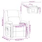 vidaXL Sillón de masaje eléctrico tela marrón vidaXL Sillón de masaje eléctrico tela marrón