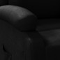 vidaXL Sillón reclinable de cuero sintético negro vidaXL Sillón reclinable de cuero sintético negro