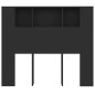 vidaXL Mueble cabecero negro 120x18,5x102,5 cm vidaXL Mueble cabecero negro 120x18,5x102,5 cm