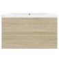vidaXL Mueble con lavabo madera de ingeniería roble Sonoma vidaXL Mueble con lavabo madera de ingeniería roble Sonoma