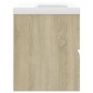 vidaXL Mueble con lavabo madera de ingeniería roble Sonoma vidaXL Mueble con lavabo madera de ingeniería roble Sonoma