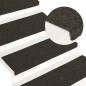 vidaXL Alfombrilla de escaleras 15 uds punzonada antracita 65x21x4 cm vidaXL Alfombrilla de escaleras 15 uds punzonada antracita 65x21x4 cm