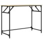 vidaXL Escritorio madera ingeniería y acero roble Sonoma 100x45x76 cm vidaXL Escritorio madera ingeniería y acero roble Sonoma 100x45x76 cm