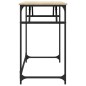 vidaXL Escritorio madera ingeniería y acero roble Sonoma 100x45x76 cm vidaXL Escritorio madera ingeniería y acero roble Sonoma 100x45x76 cm
