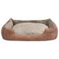 vidaXL Cama para perro con cojín PU cuero artificial talla XL beige vidaXL Cama para perro con cojín PU cuero artificial talla XL beige