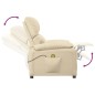 vidaXL Sillón de masaje de tela color crema vidaXL Sillón de masaje de tela color crema