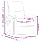 vidaXL Sillón de masaje de tela color crema vidaXL Sillón de masaje de tela color crema